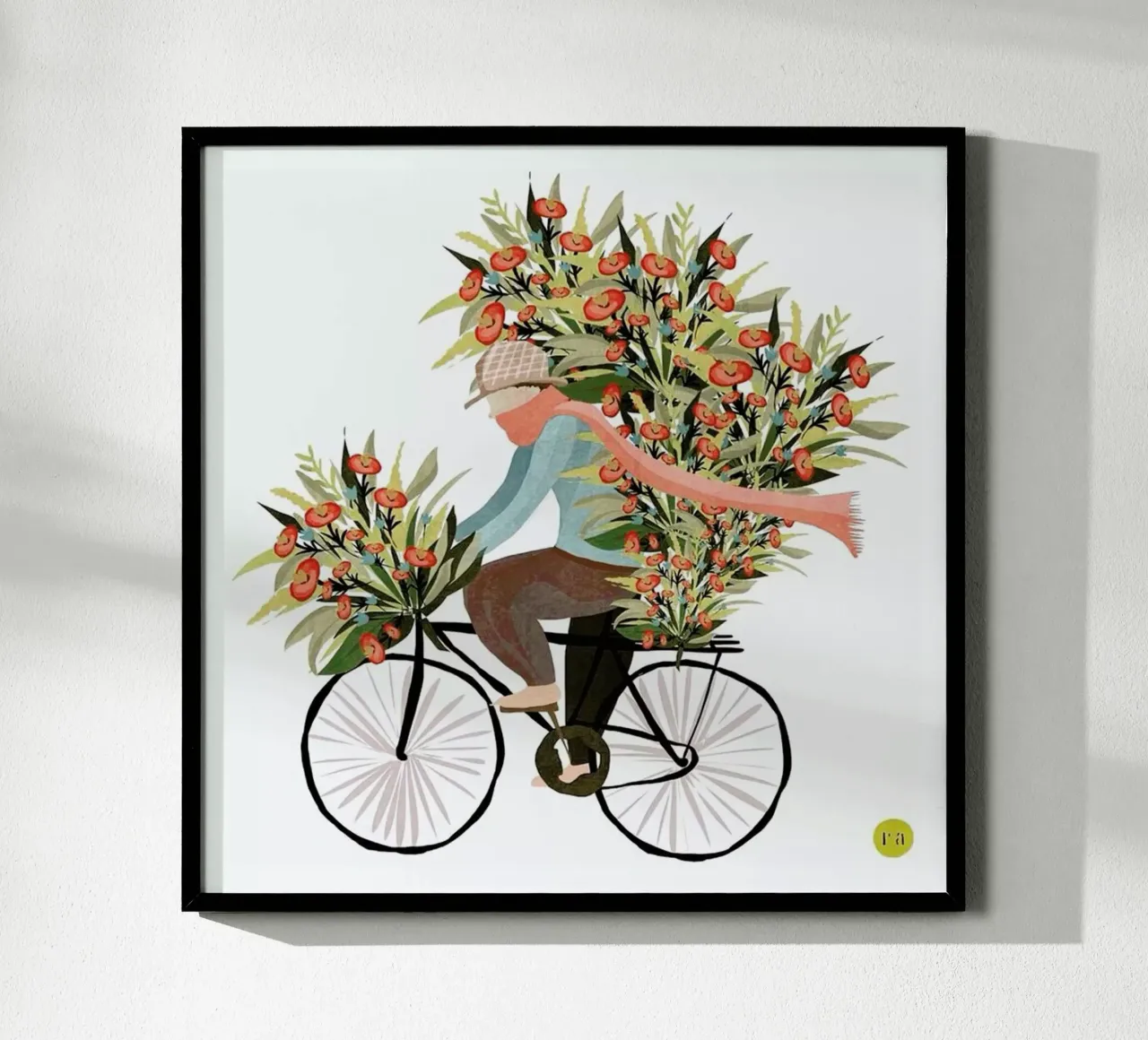 Bicycle carta hahnemühle da Amalia Restrepo