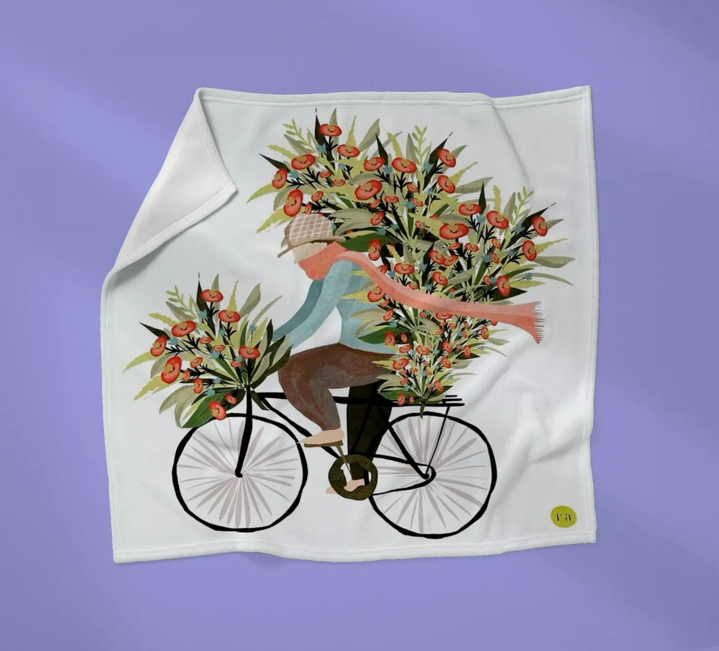 Bicycle fleecedeken van Amalia Restrepo