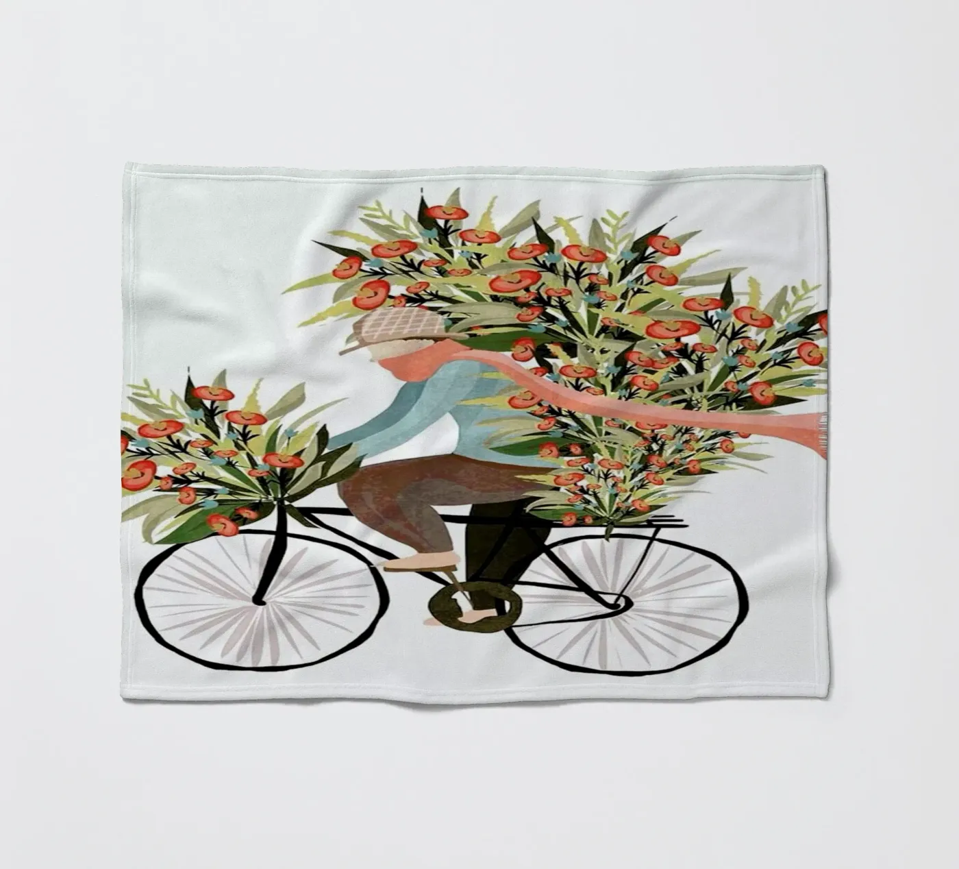 Bicycle fleecedeken van Amalia Restrepo