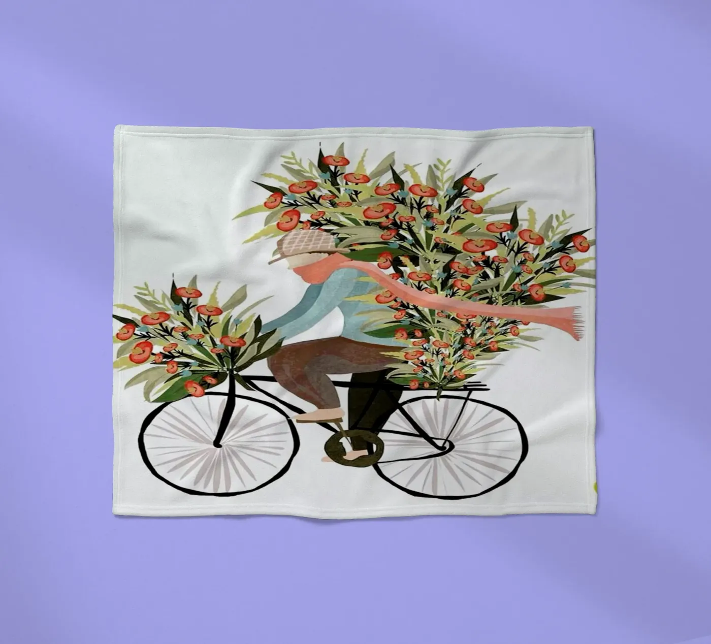 Bicycle fleecedeken van Amalia Restrepo