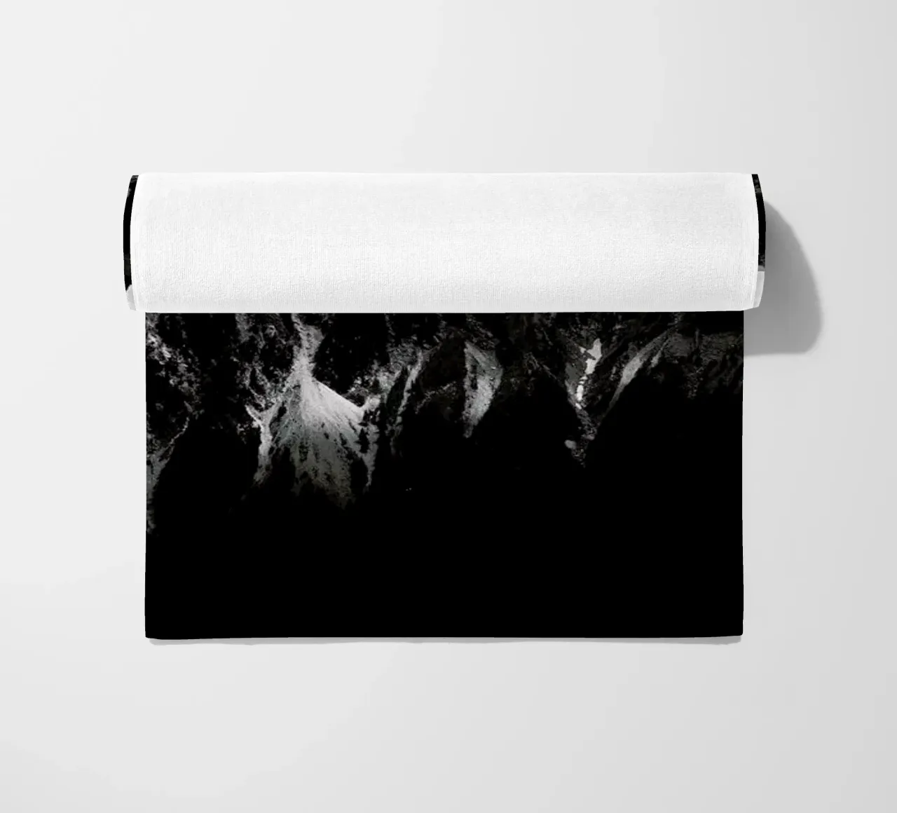 Black Mountains beach towel by Dustin Janko