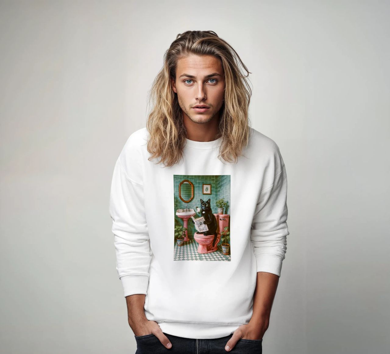 Bad Time Stories - La lecture détendue des chats sweat de Studio Mooodz