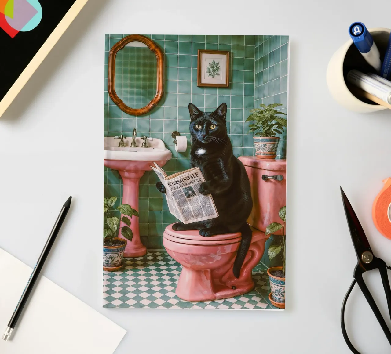 Bad Time Stories - The relaxed cat read notebook by Studio Mooodz