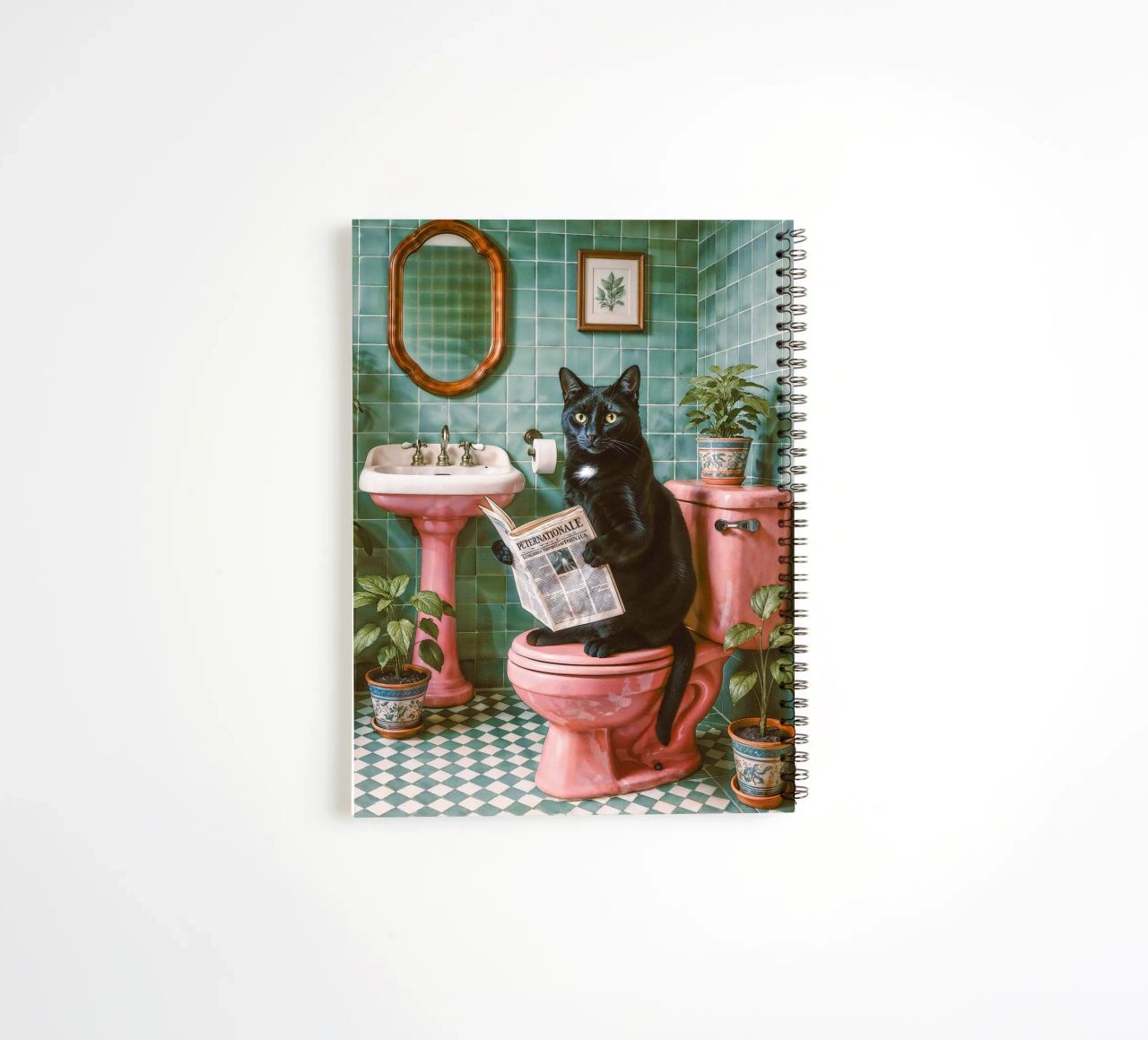 Bad Time Stories - The relaxed cat read spiral notebook by Studio Mooodz