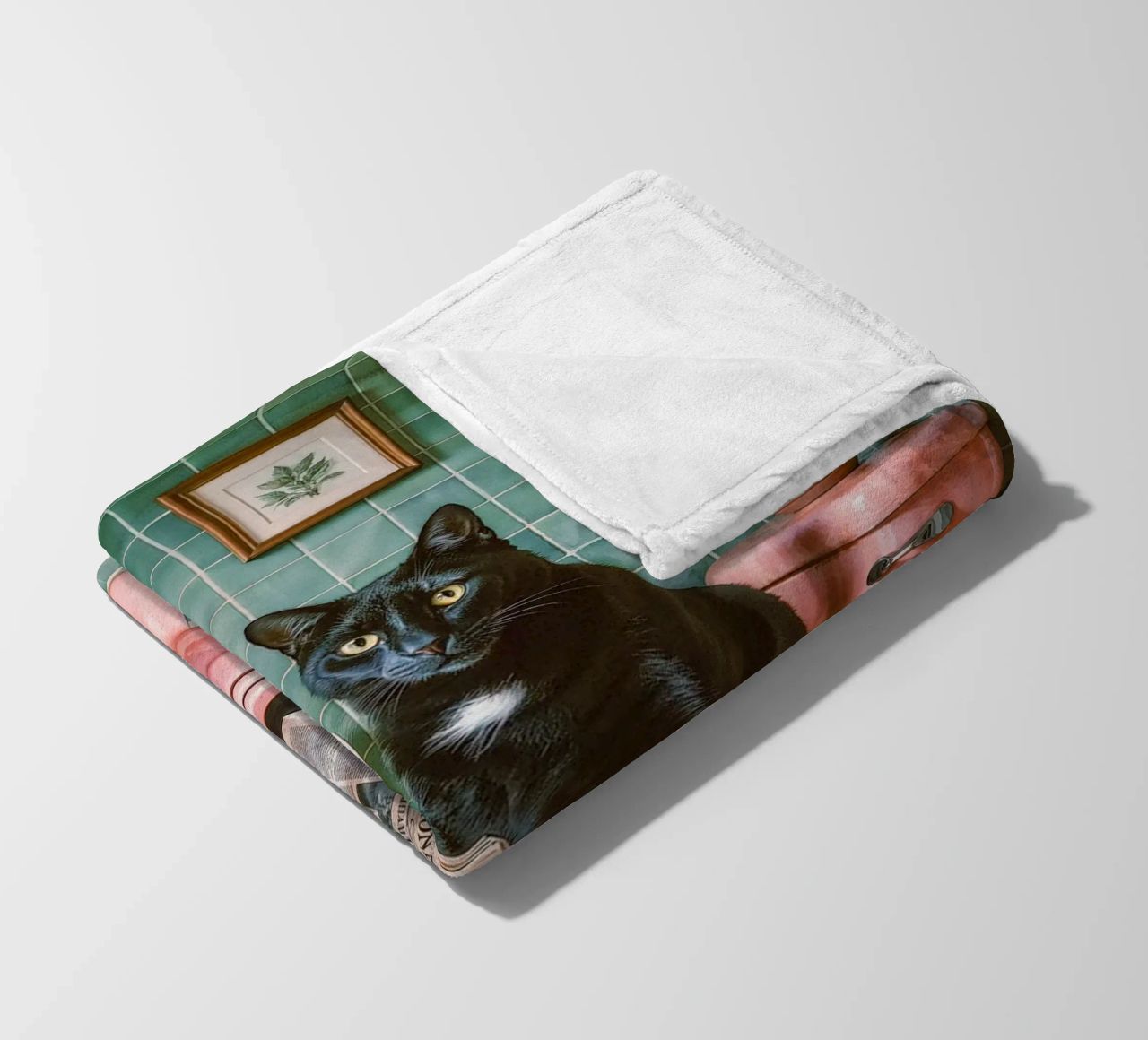 Bad Time Stories - The relaxed cat read fleece blanket by Studio Mooodz