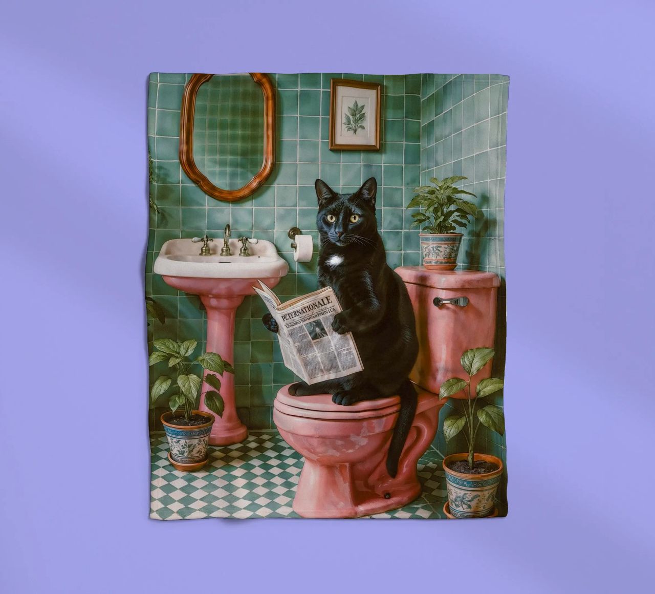 Bad Time Stories - The relaxed cat read fleece blanket by Studio Mooodz