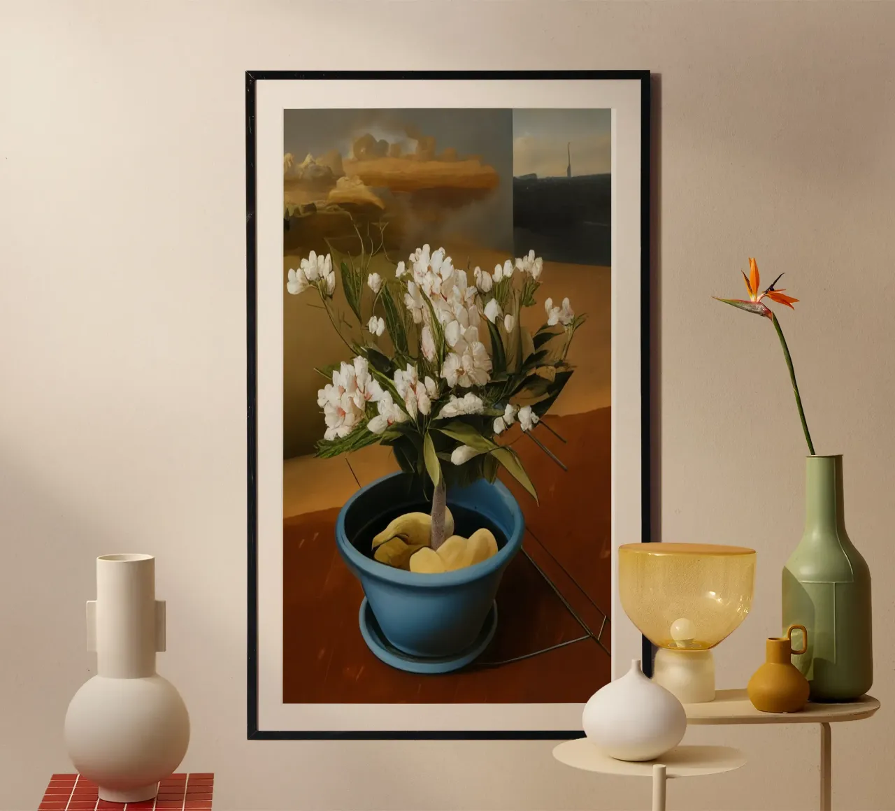 Blumen_6 poster con telaio in alluminio da Impressionismus by LK
