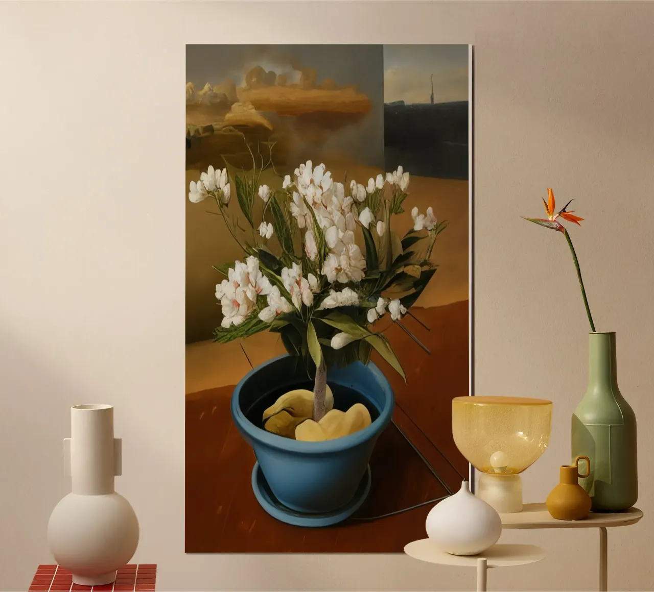 Blumen_6 poster con telaio in alluminio da Impressionismus by LK