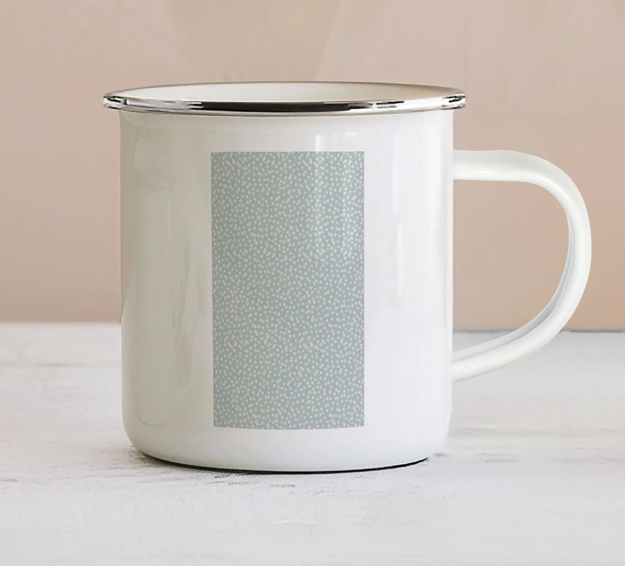 Silver Stars Confetti tazza in smalto da Kind of Style