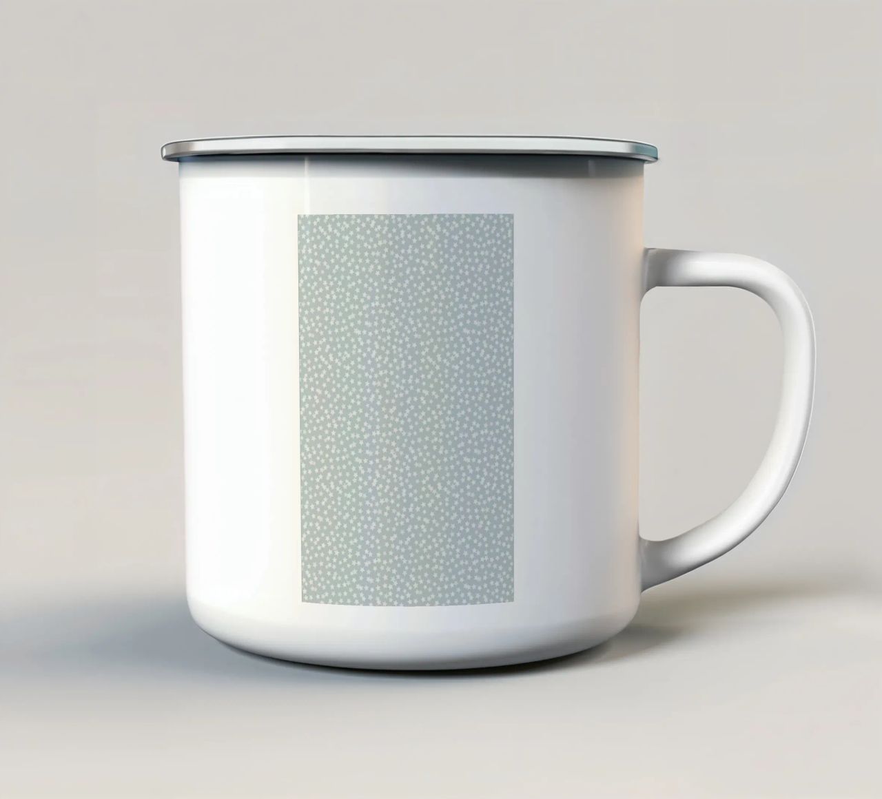 Silver Stars Confetti tazza in smalto da Kind of Style