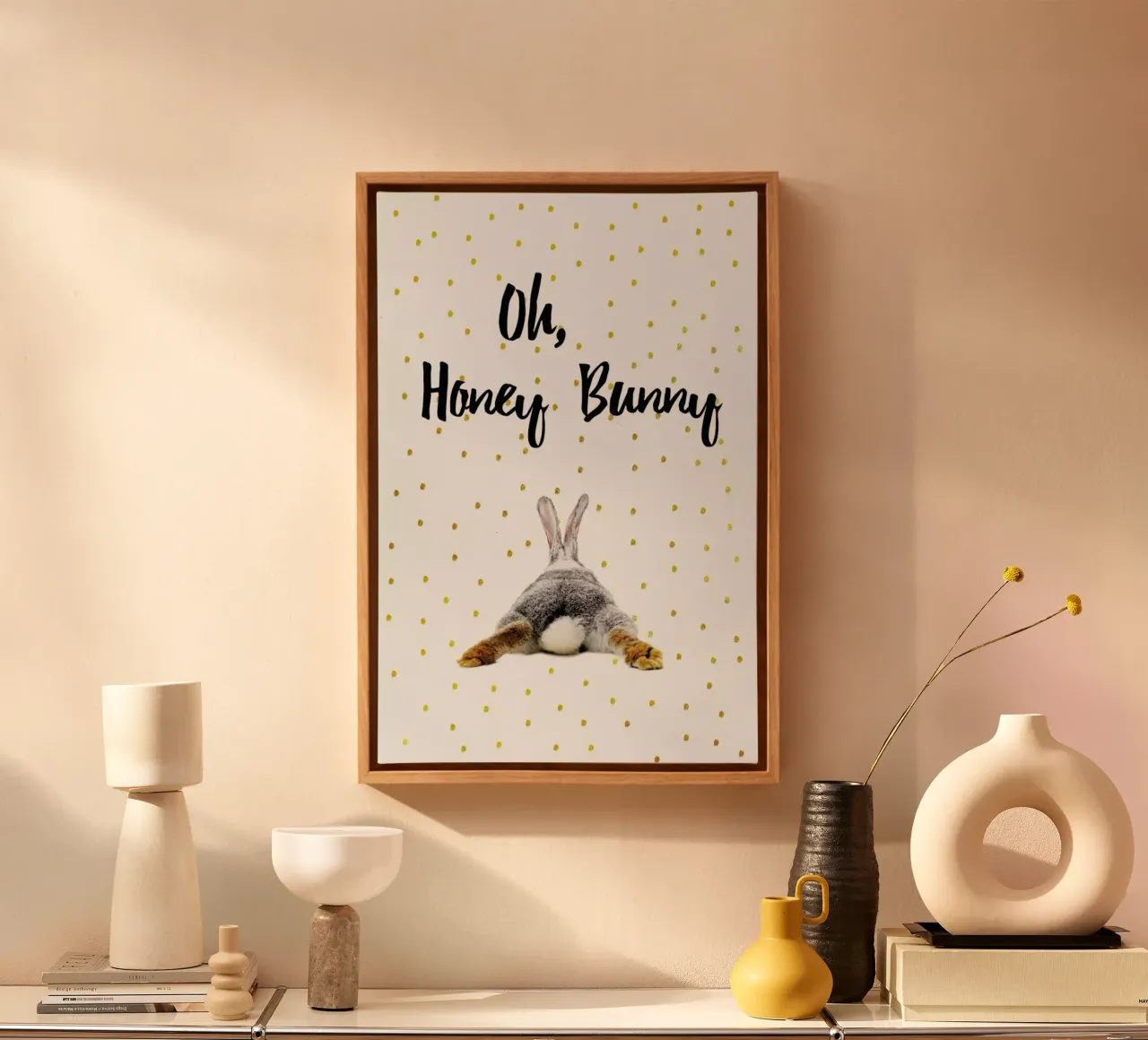 Honey Bunny tela con Cornice a cassetta da Froilein Juno