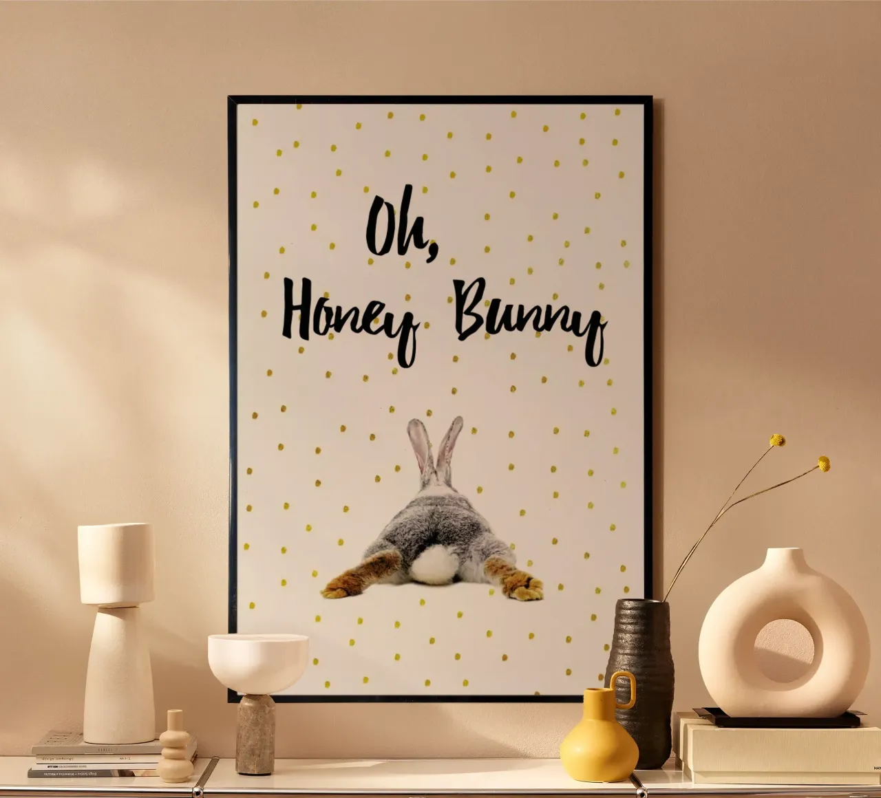 Honey Bunny poster con telaio in plastica da Froilein Juno