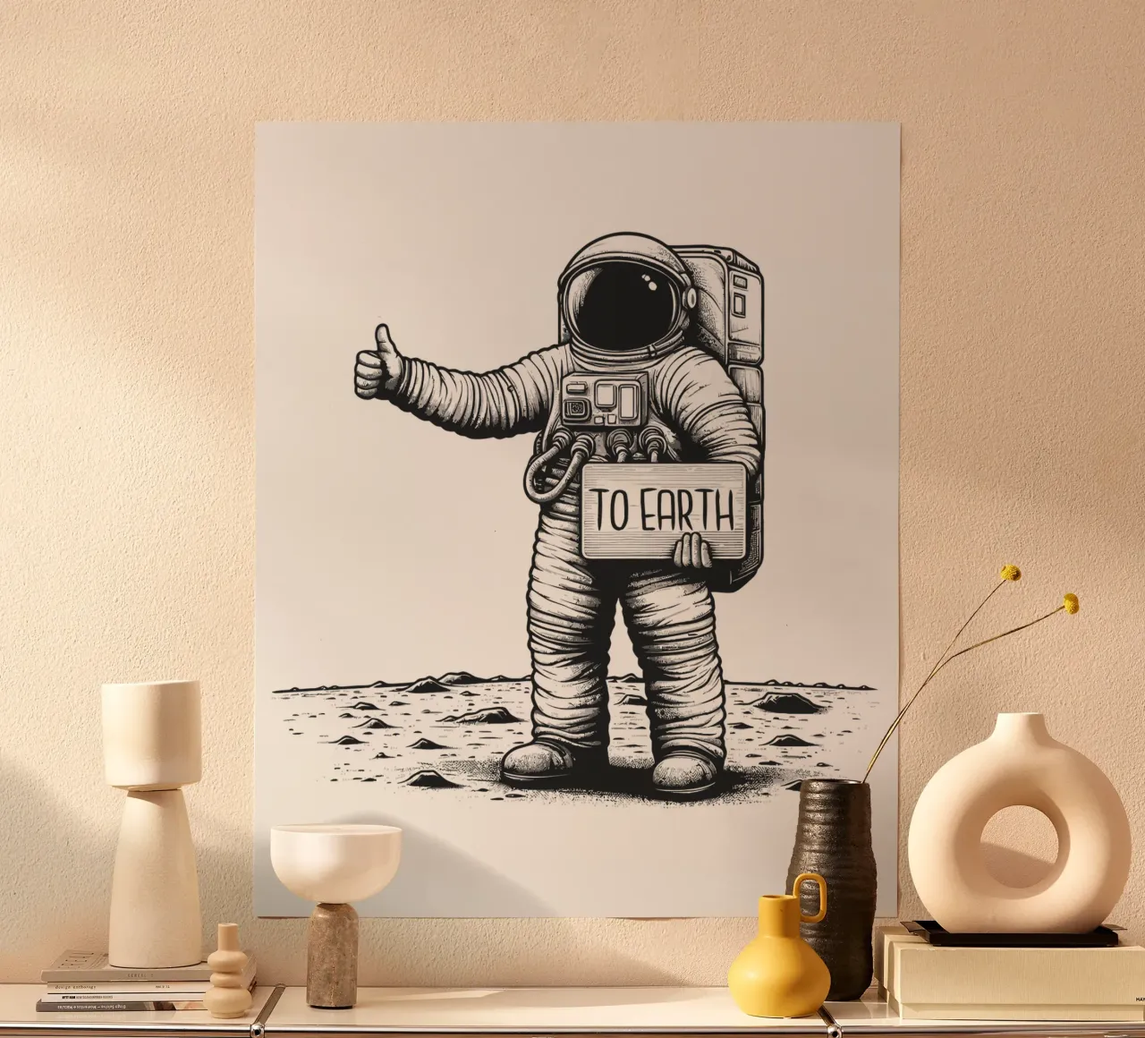 astronauta autostoppista carta hahnemühle da 🥝 KIWI STORE