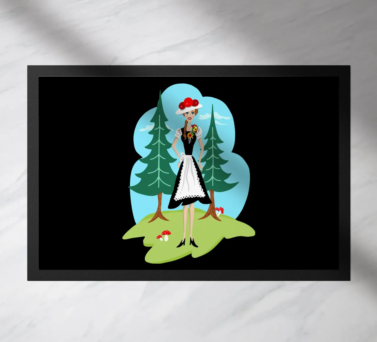 Ragazza della Foresta Nera zerbino da DYDesign