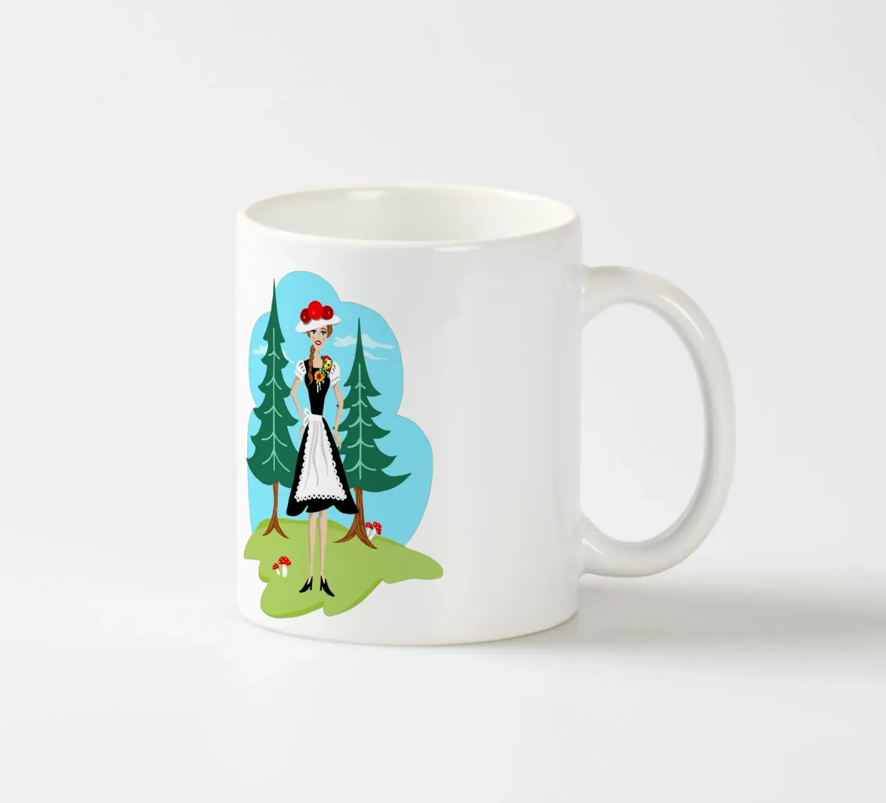 Ragazza della Foresta Nera tazza in ceramica da DYDesign