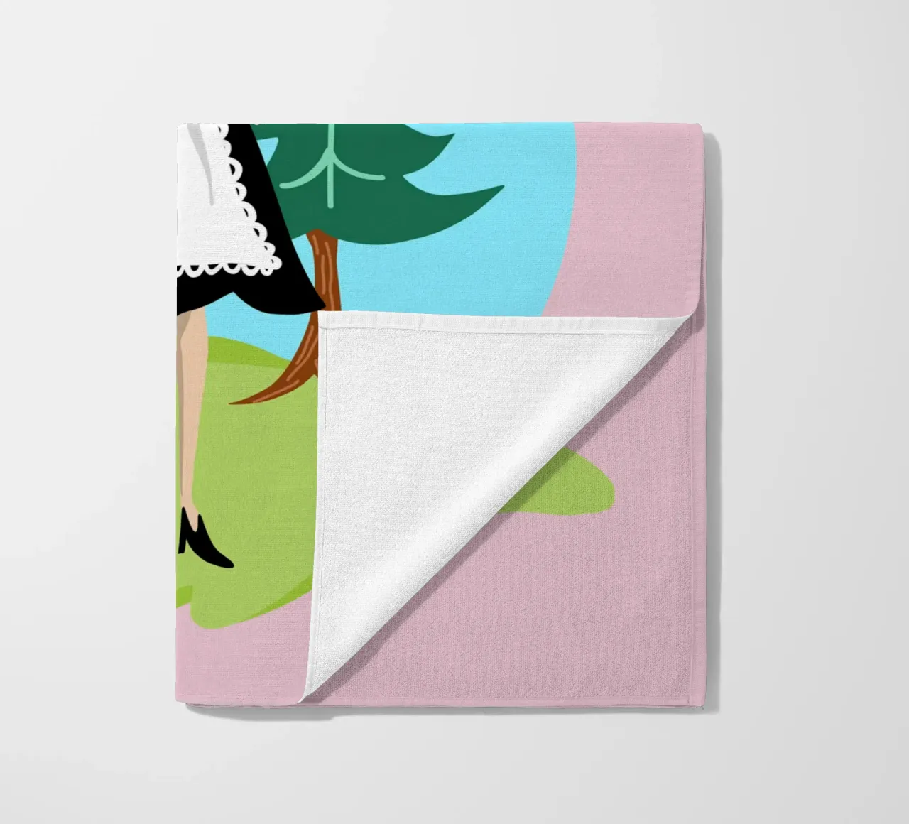 Ragazza della Foresta Nera telo mare da DYDesign