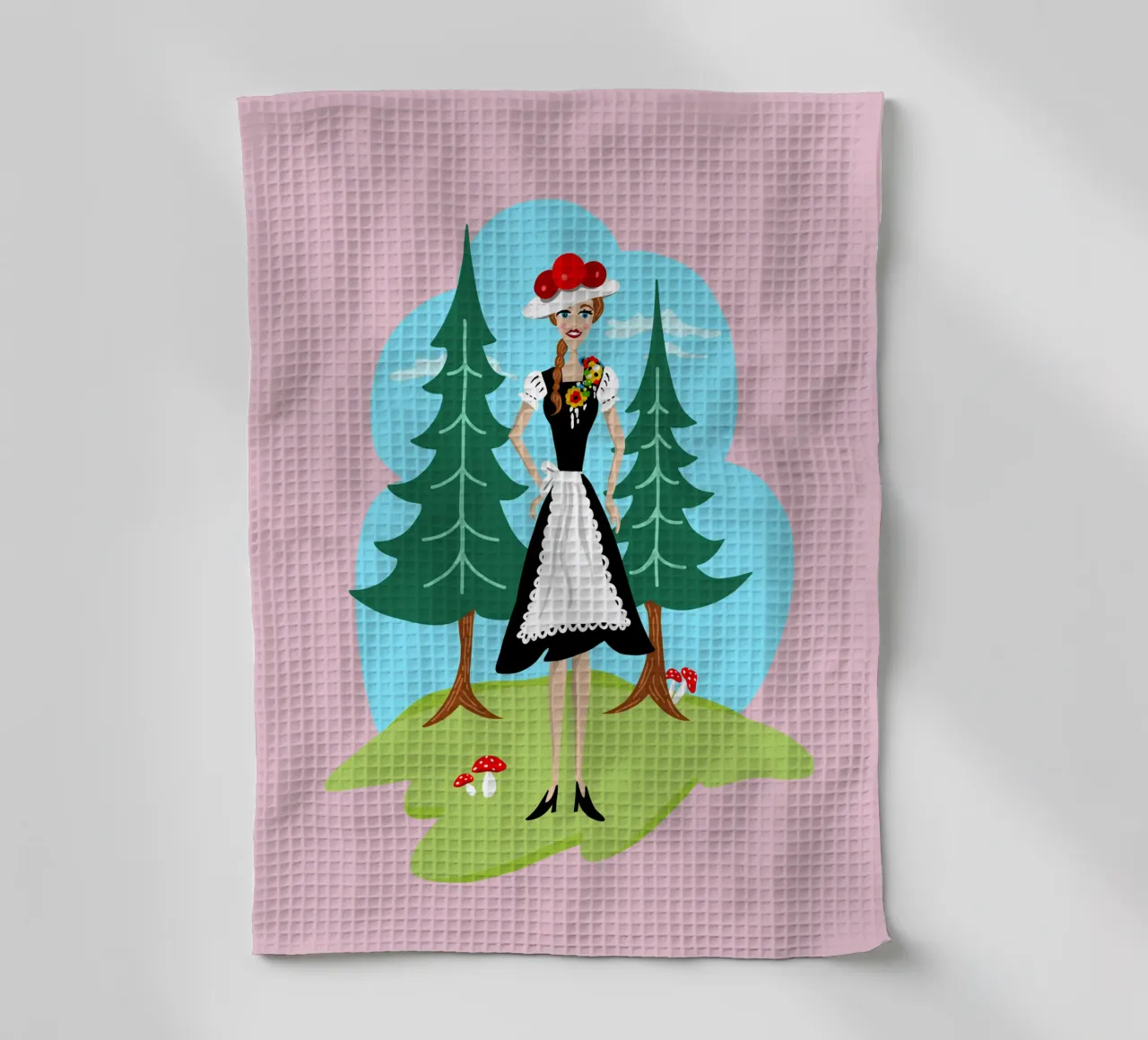 Ragazza della Foresta Nera canovaccio da cucina da DYDesign