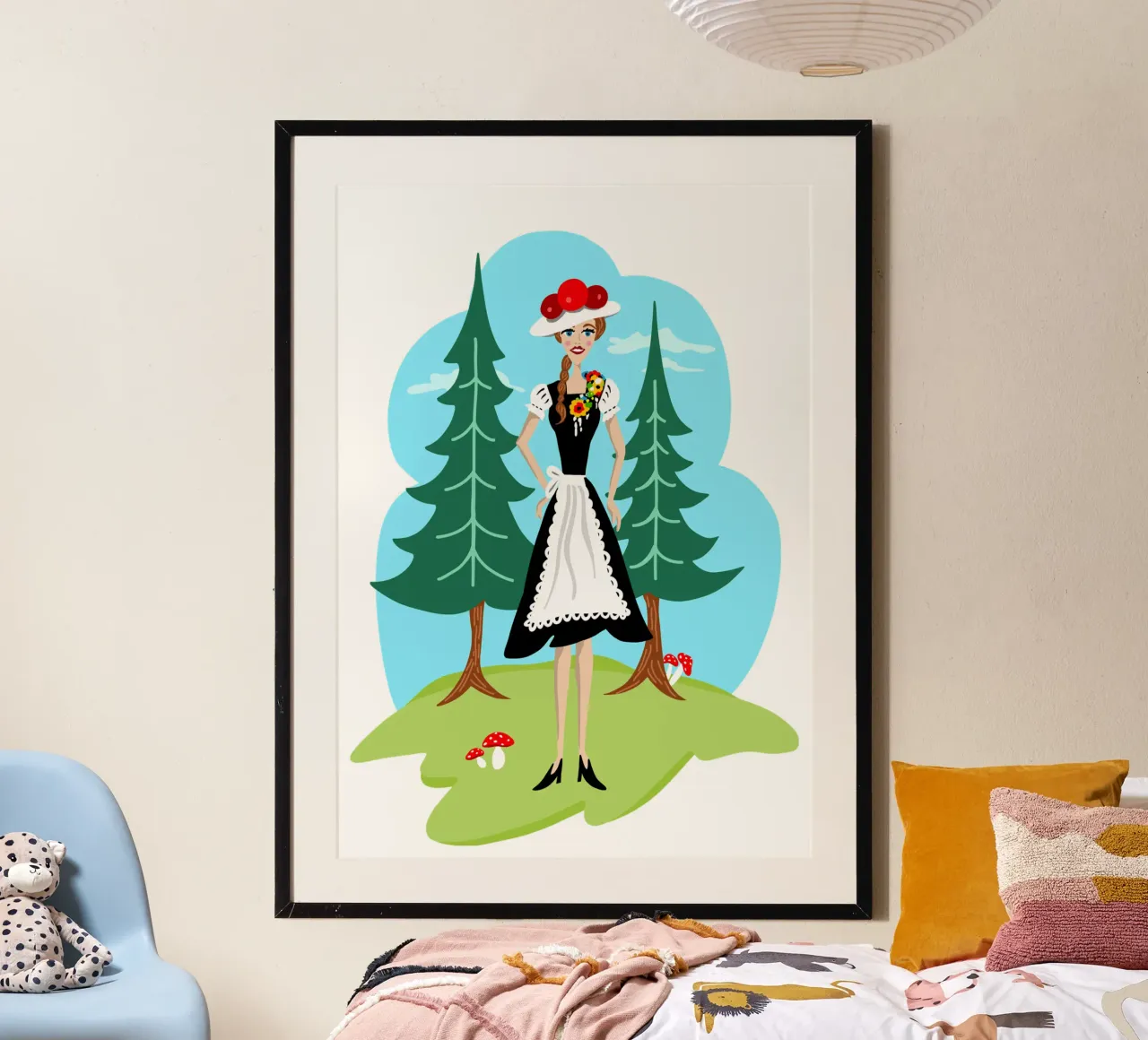 Ragazza della Foresta Nera carta hahnemühle da DYDesign