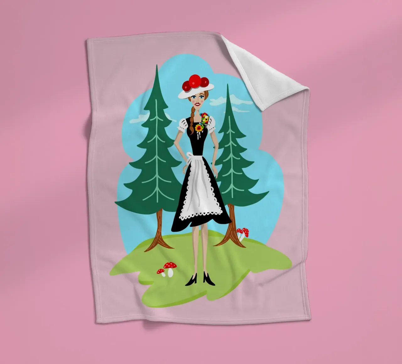 Ragazza della Foresta Nera coperta in pile da DYDesign