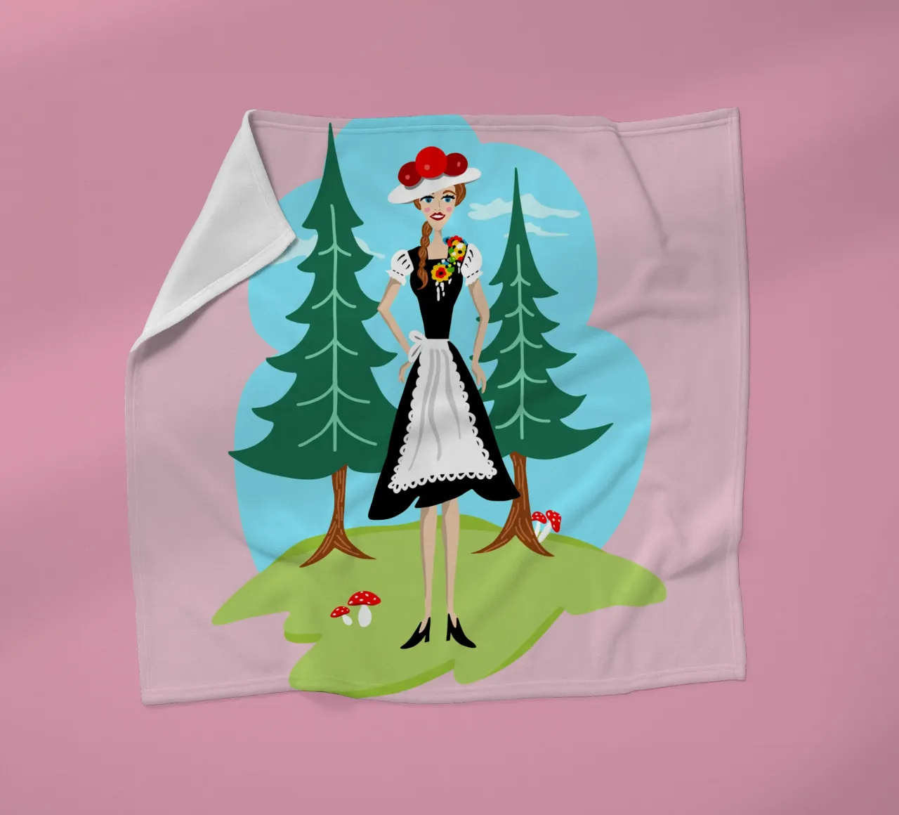 Ragazza della Foresta Nera coperta in pile da DYDesign