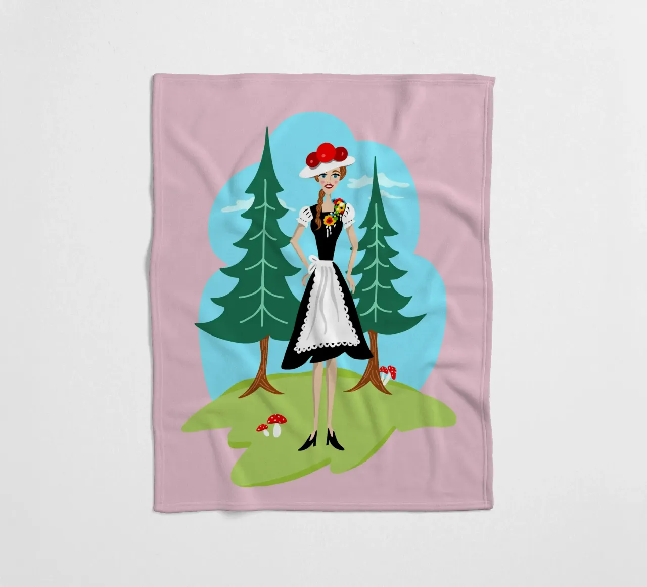 Ragazza della Foresta Nera coperta in pile da DYDesign