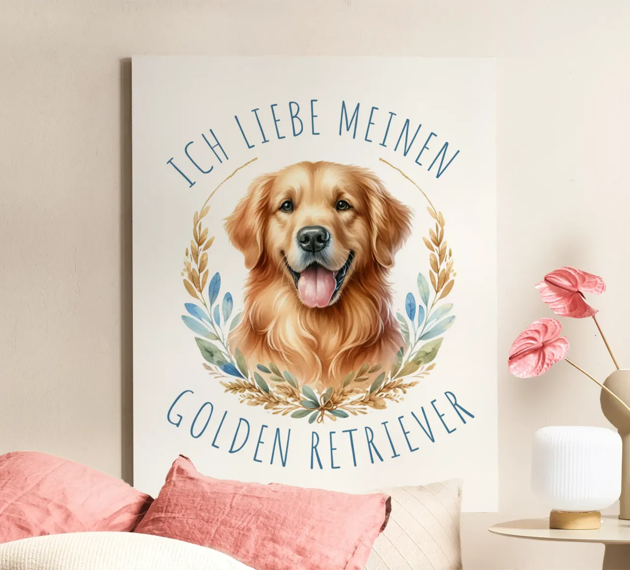 retriever tedesco tela con Cornice a cassetta da 🥝 KIWI STORE