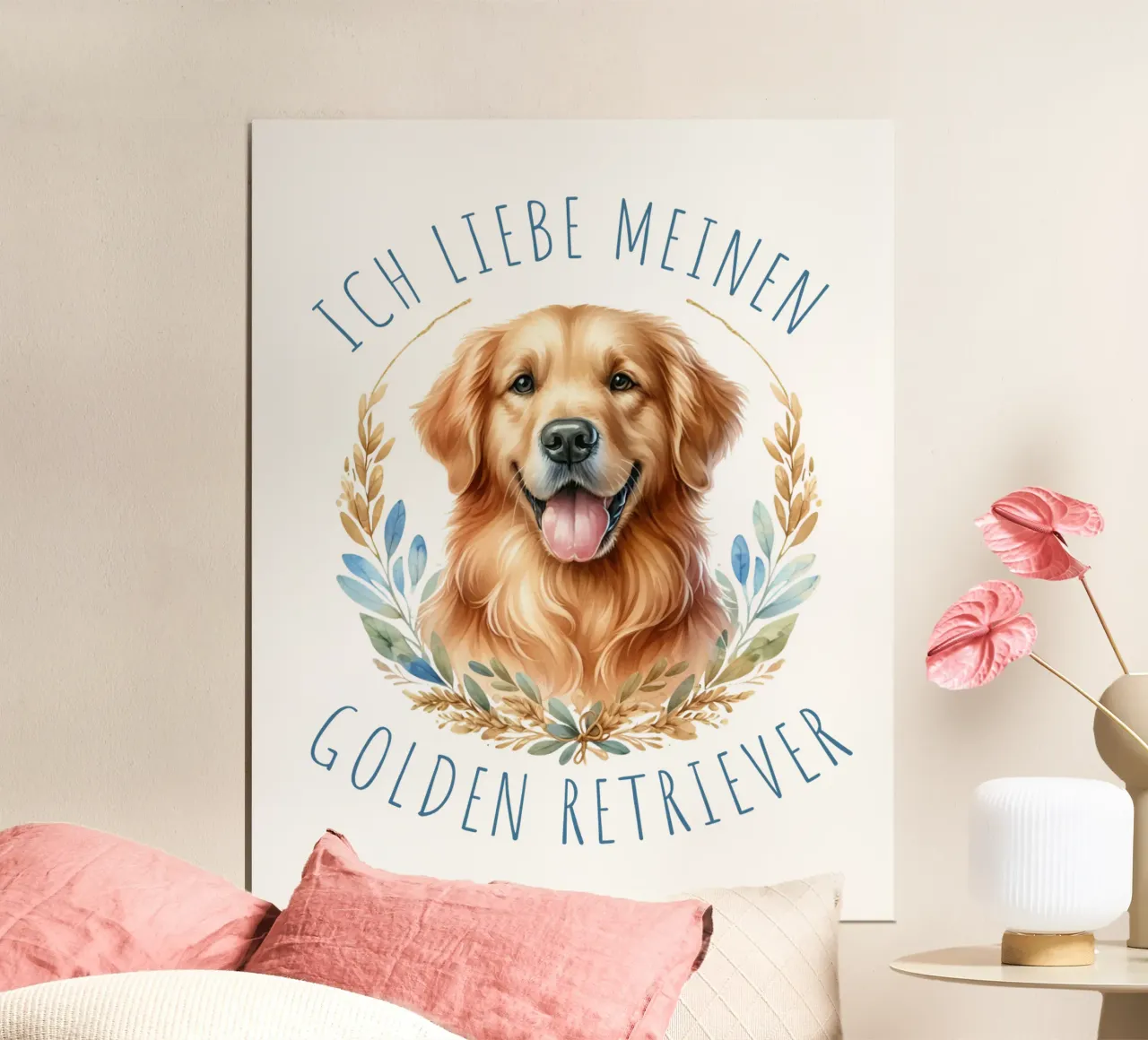 retriever tedesco poster con telaio in alluminio da 🥝 KIWI STORE