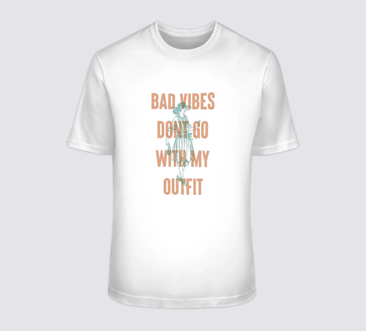 Bad Vibes passen nicht zu meinem Outfit T-Shirt von Vintagrafica