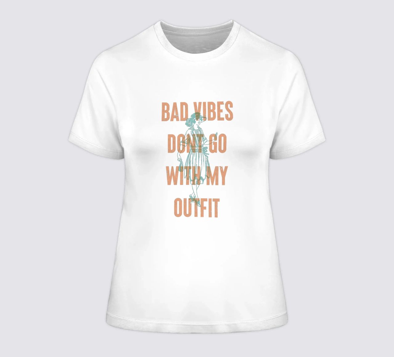 Bad Vibes passen nicht zu meinem Outfit Frauen T-Shirt von Vintagrafica