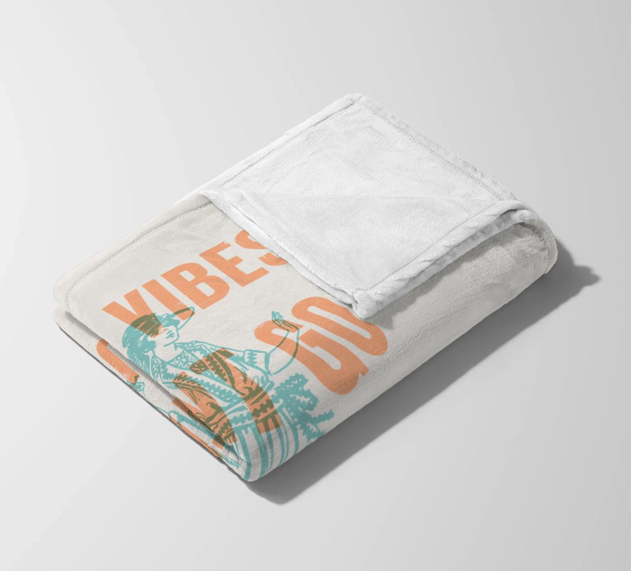 Bad Vibes passen nicht zu meinem Outfit Fleecedecke von Vintagrafica