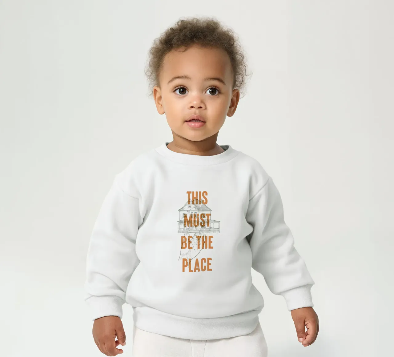 Questo deve essere il posto giusto felpa neonato da Vintagrafica