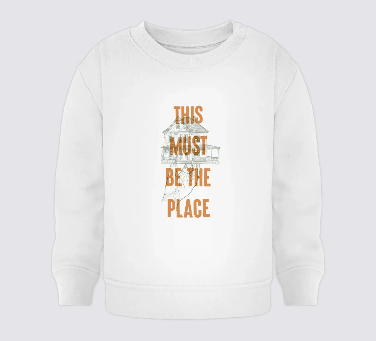 Questo deve essere il posto giusto felpa neonato da Vintagrafica