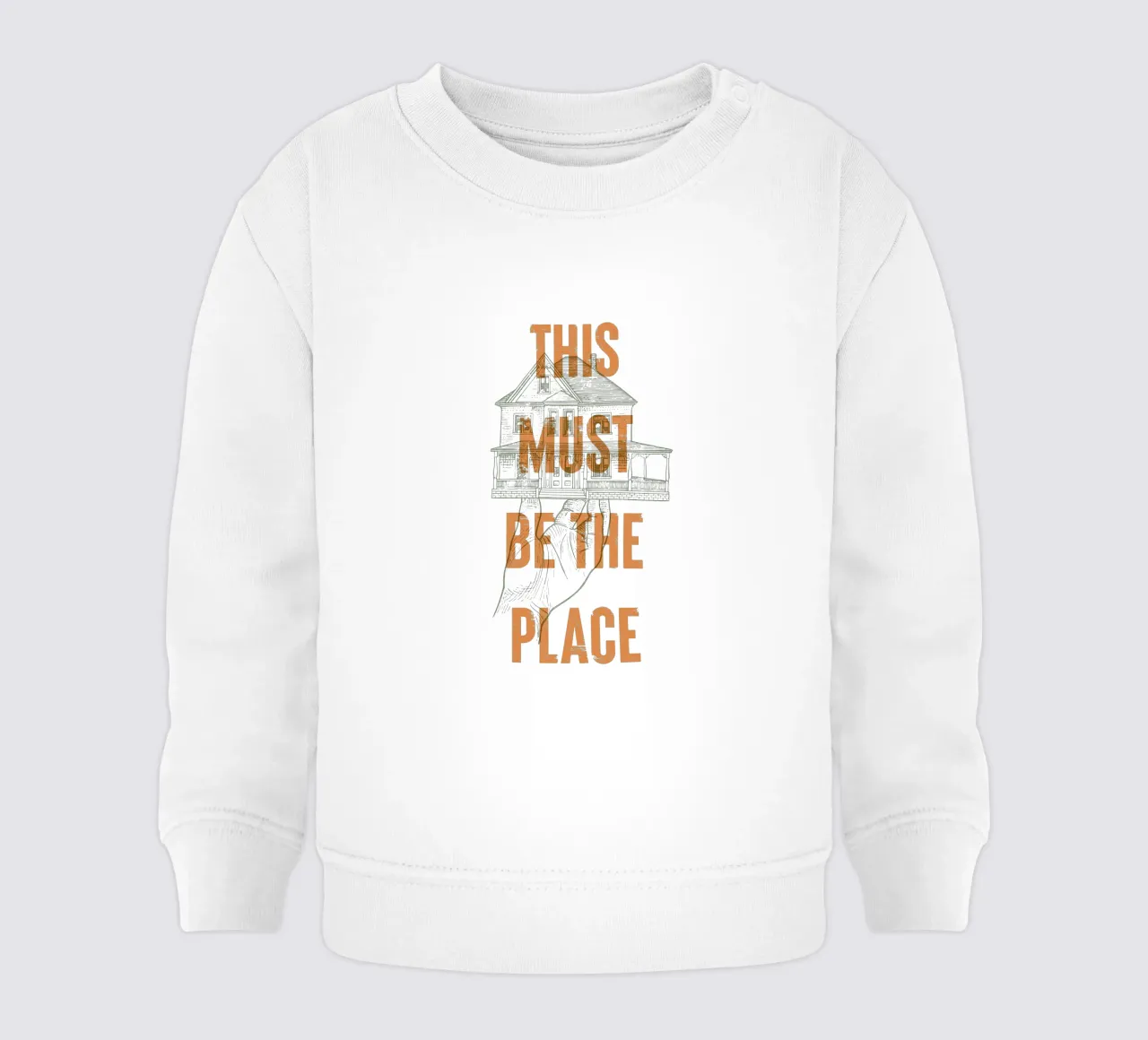 This Must Be The Place baby sweatshirt by Vintagrafica