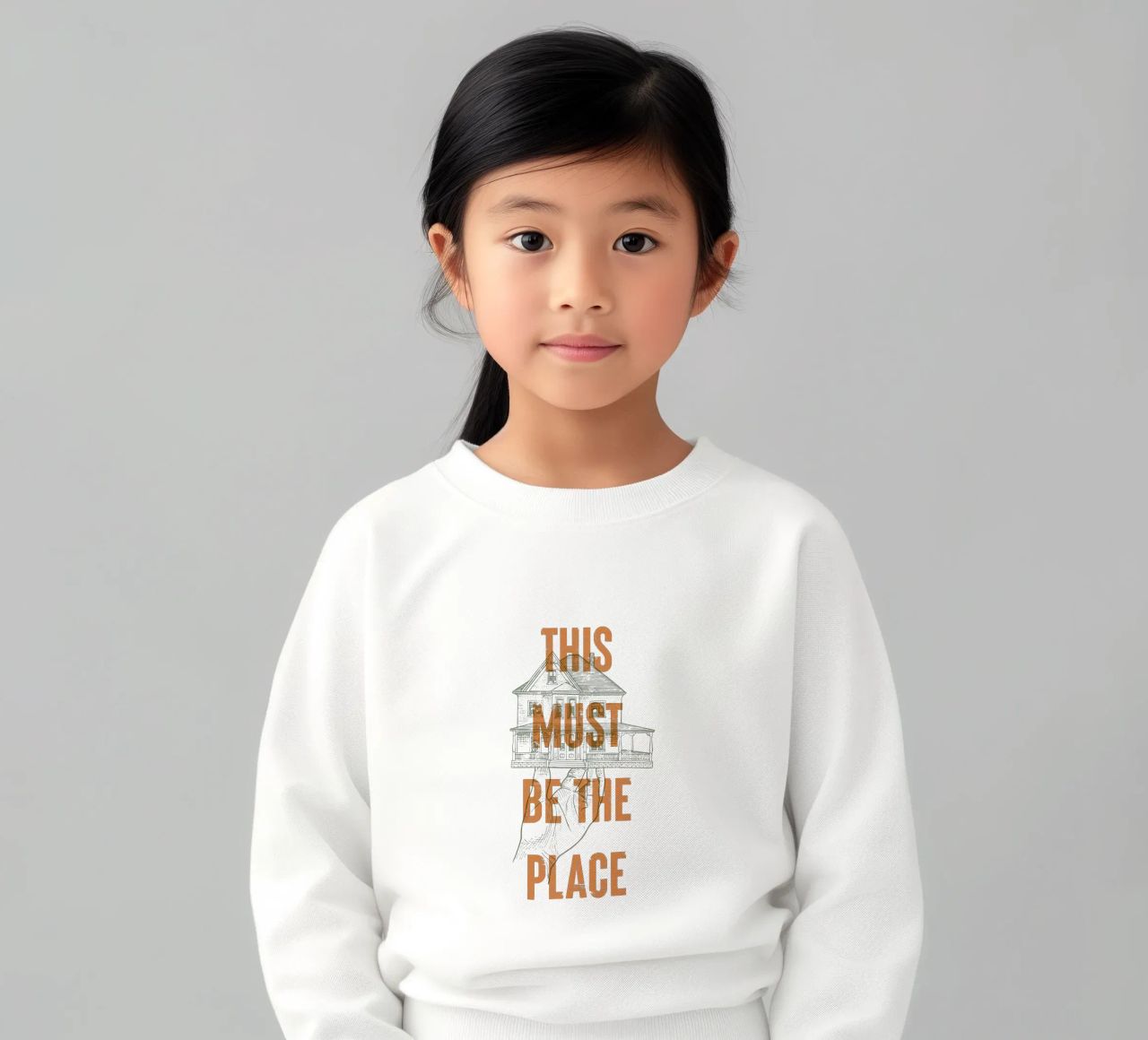 Questo deve essere il posto giusto felpa bambino da Vintagrafica