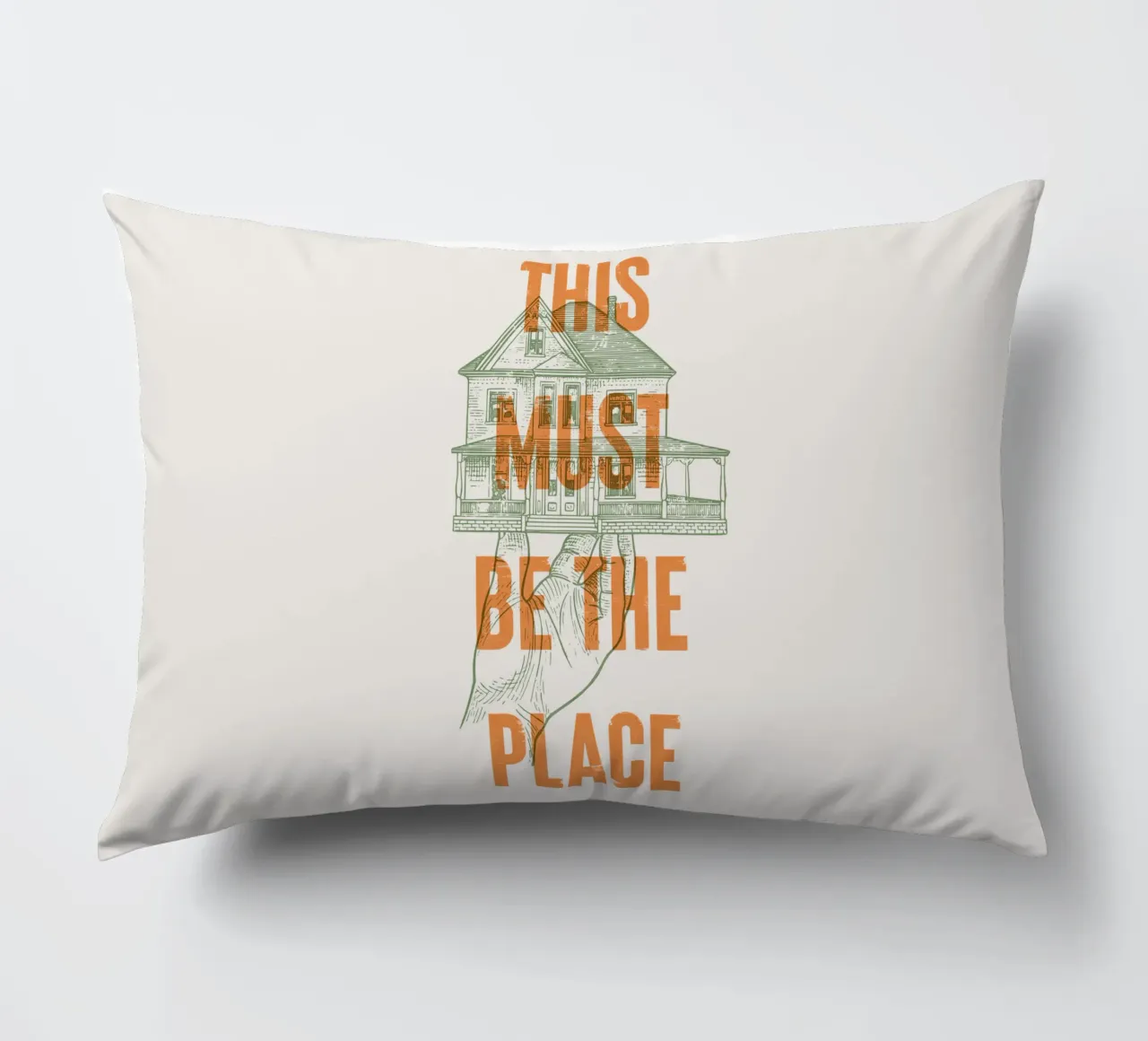 Questo deve essere il posto giusto cuscino da Vintagrafica