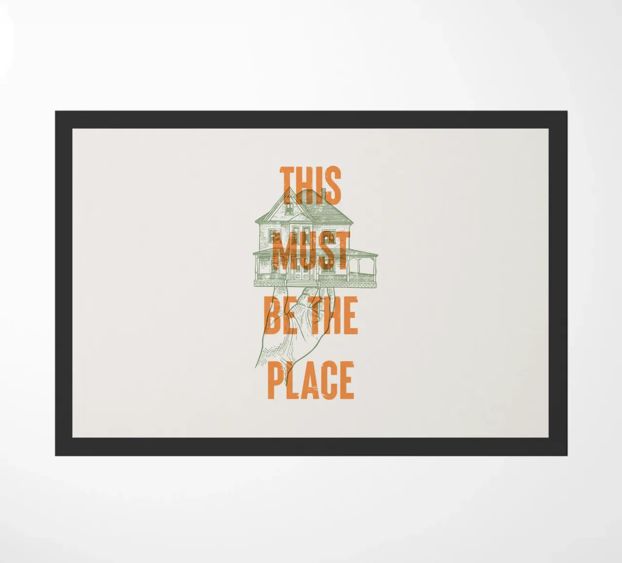 Questo deve essere il posto giusto zerbino da Vintagrafica