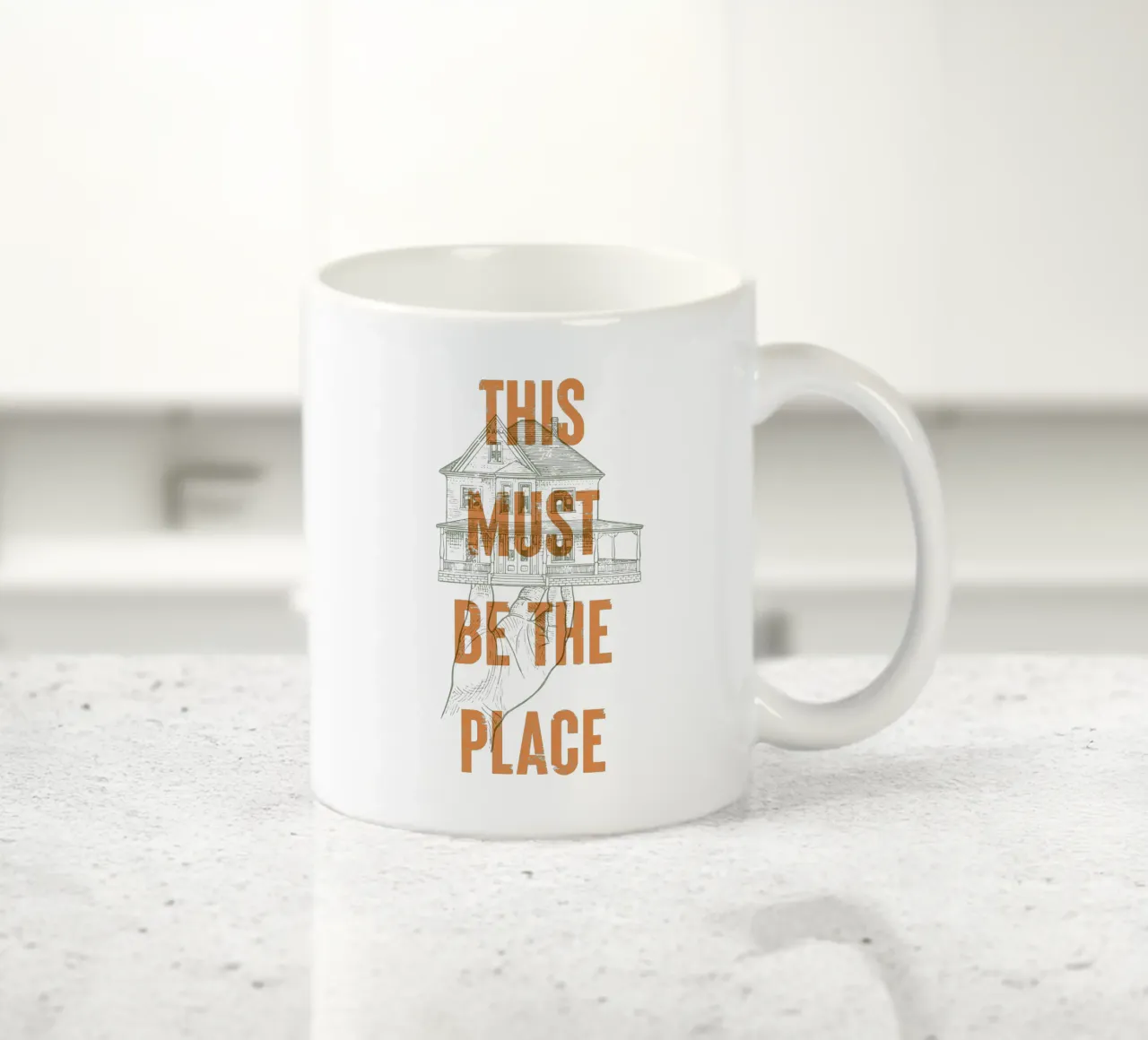 Dies muss der Ort sein Keramik Tasse von Vintagrafica