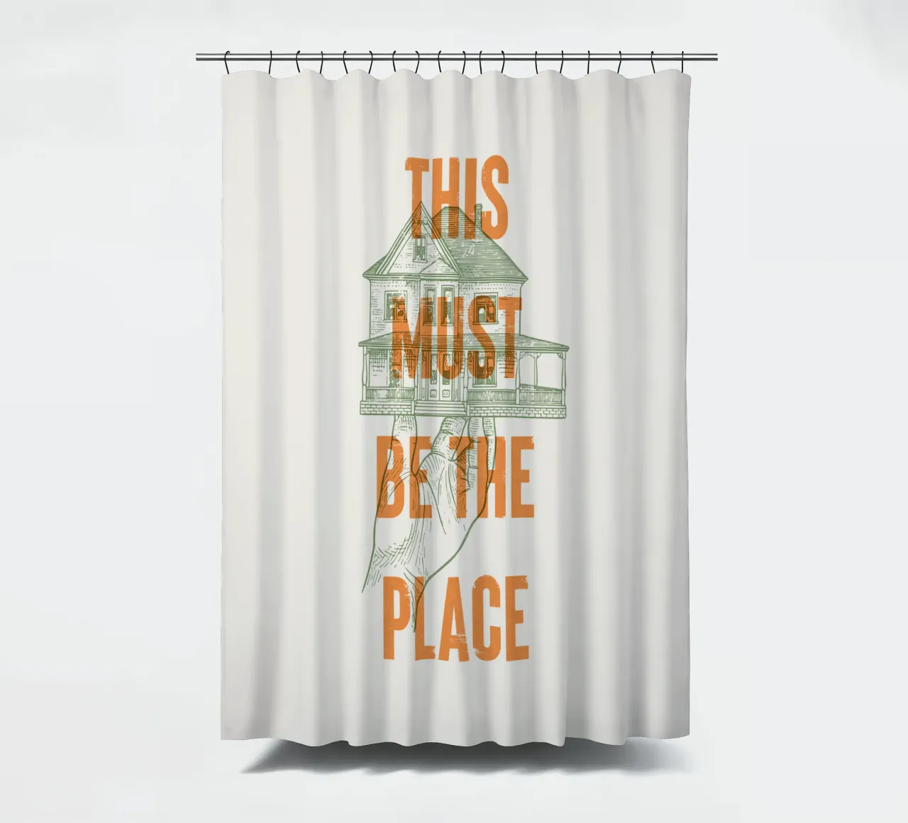 Questo deve essere il posto giusto tenda da doccia da Vintagrafica