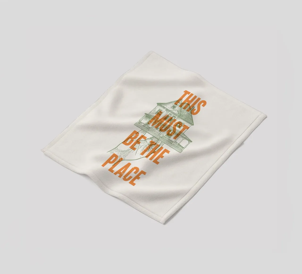 Questo deve essere il posto giusto coperta in pile da Vintagrafica