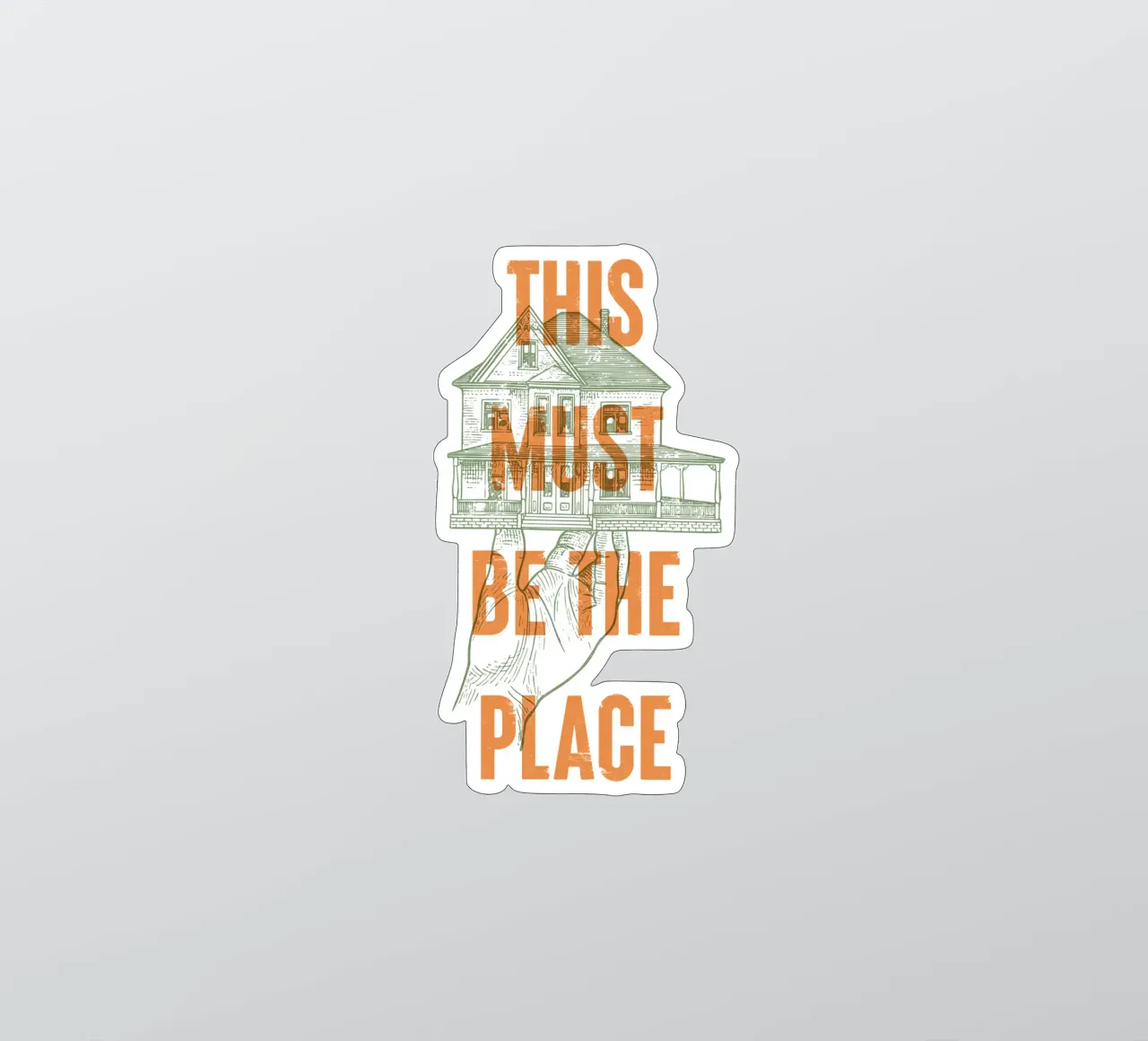 This Must Be The Place sticker by Vintagrafica
