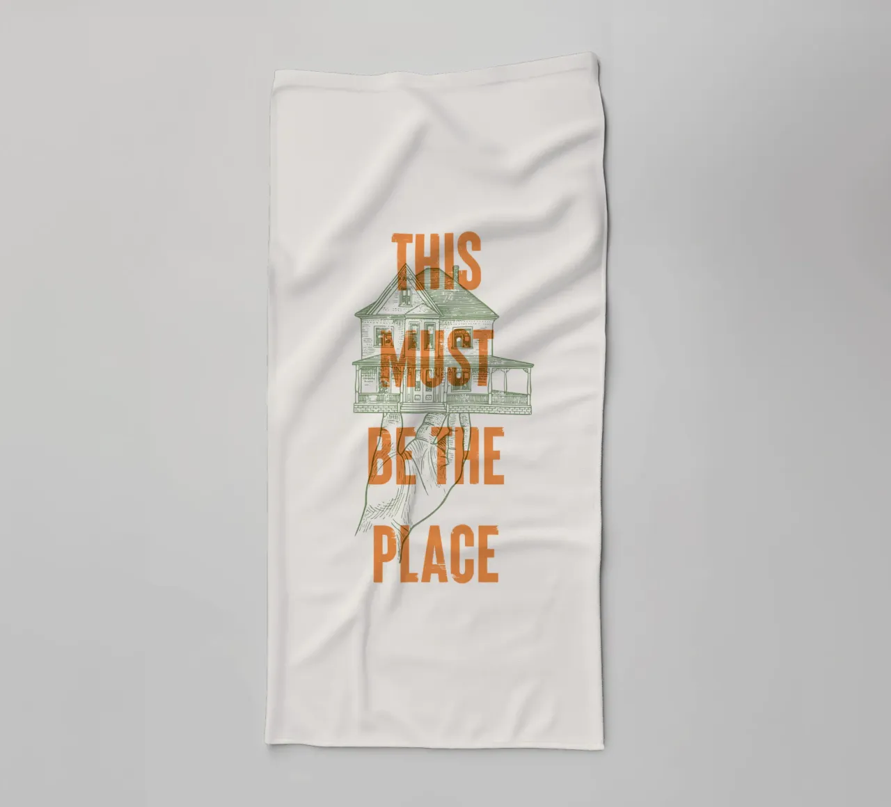 This Must Be The Place towel by Vintagrafica