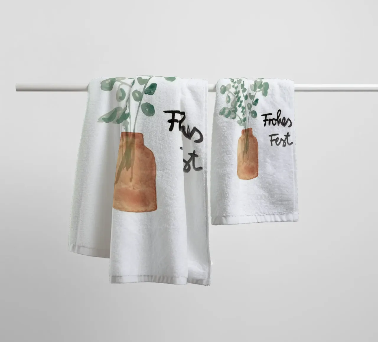 Eukalyptus Vase asciugamano da bagno da Farina Kuklinski