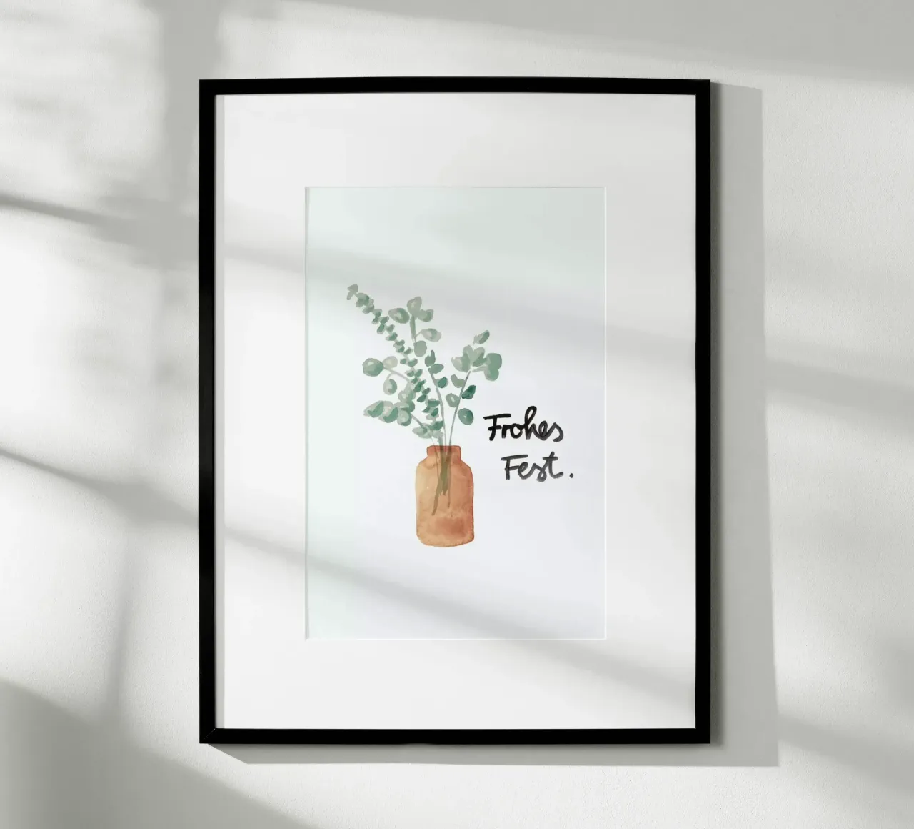 Eukalyptus Vase carta hahnemühle da Farina Kuklinski