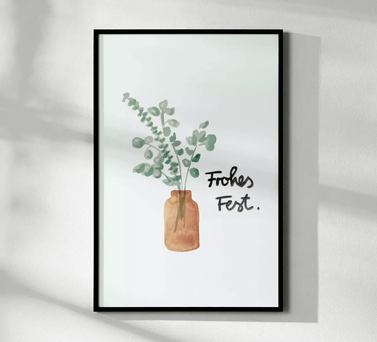 Eukalyptus Vase carta hahnemühle da Farina Kuklinski