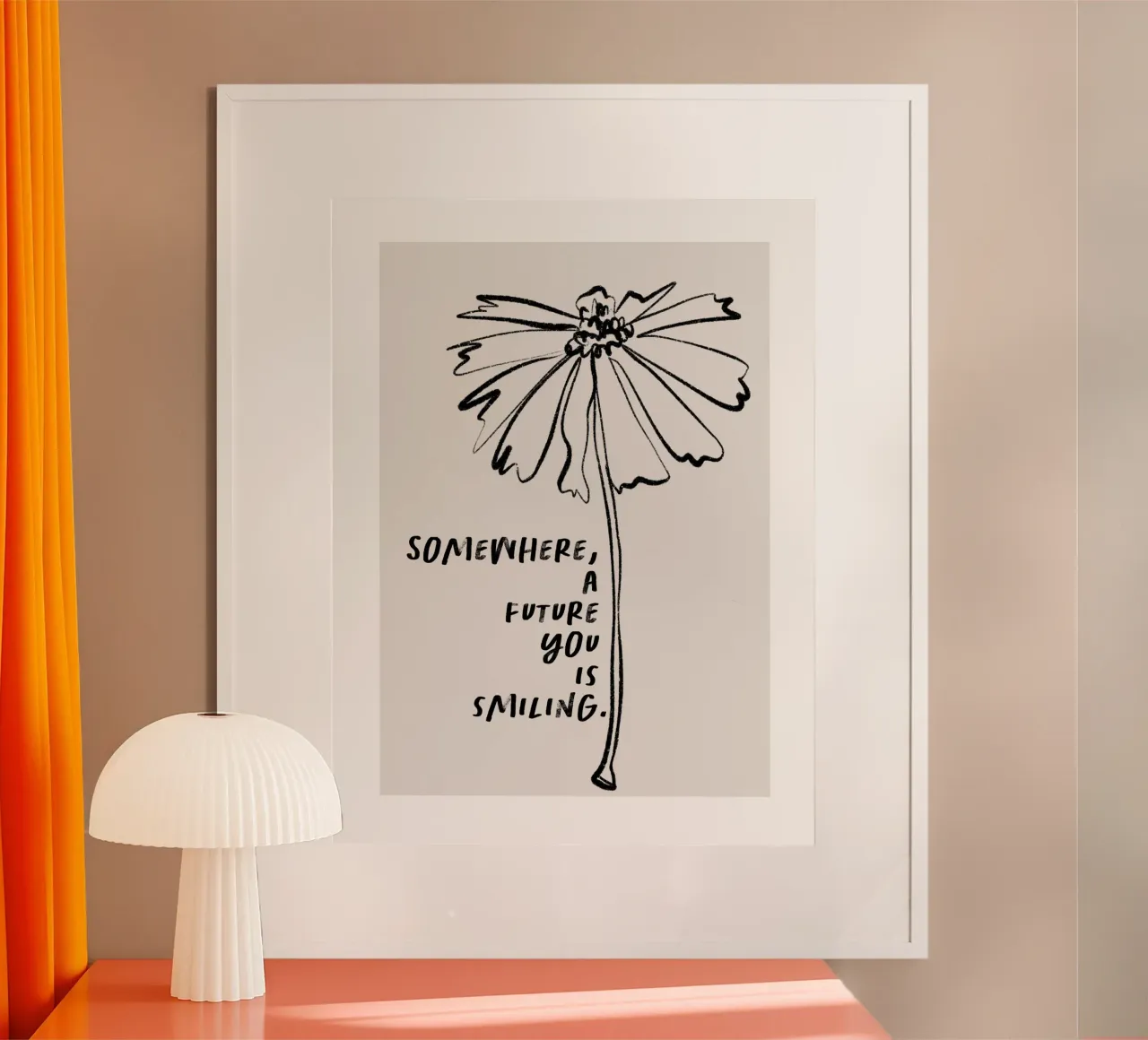 Golden Mantras No 10 poster con telaio in alluminio da treechild
