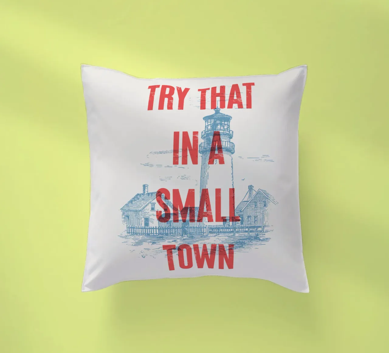 Provate a farlo in una piccola città cuscino da Vintagrafica