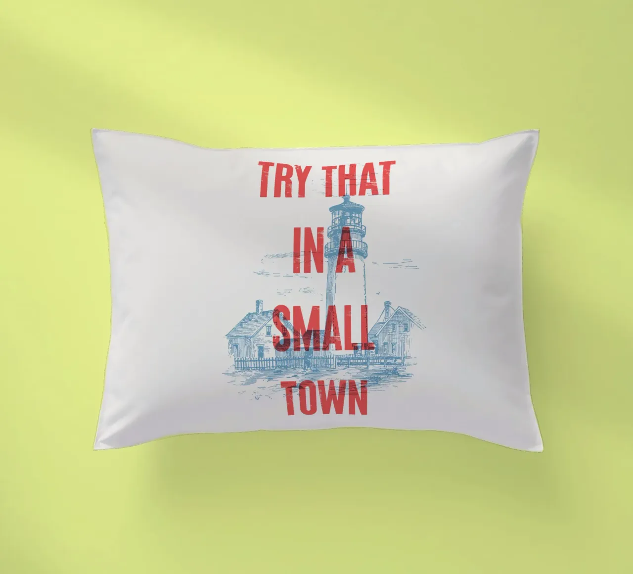 Provate a farlo in una piccola città cuscino da Vintagrafica
