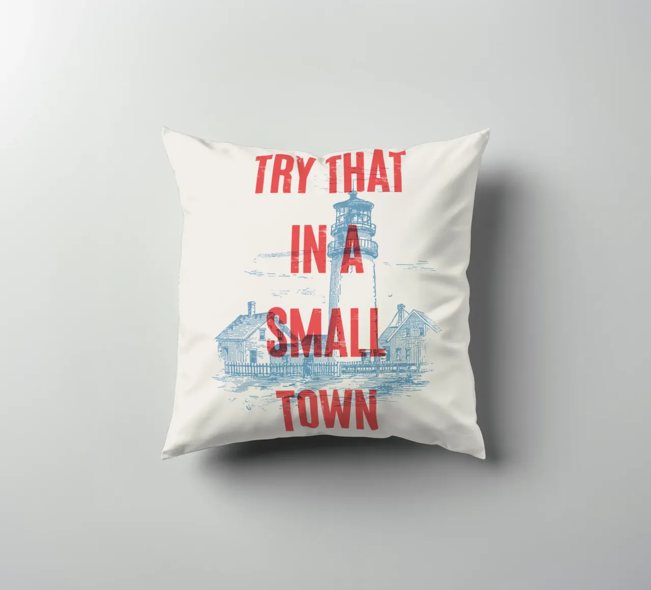 Provate a farlo in una piccola città cuscino da Vintagrafica