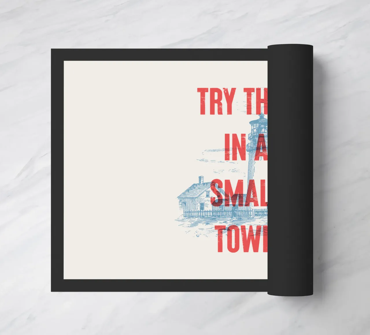 Provate a farlo in una piccola città zerbino da Vintagrafica