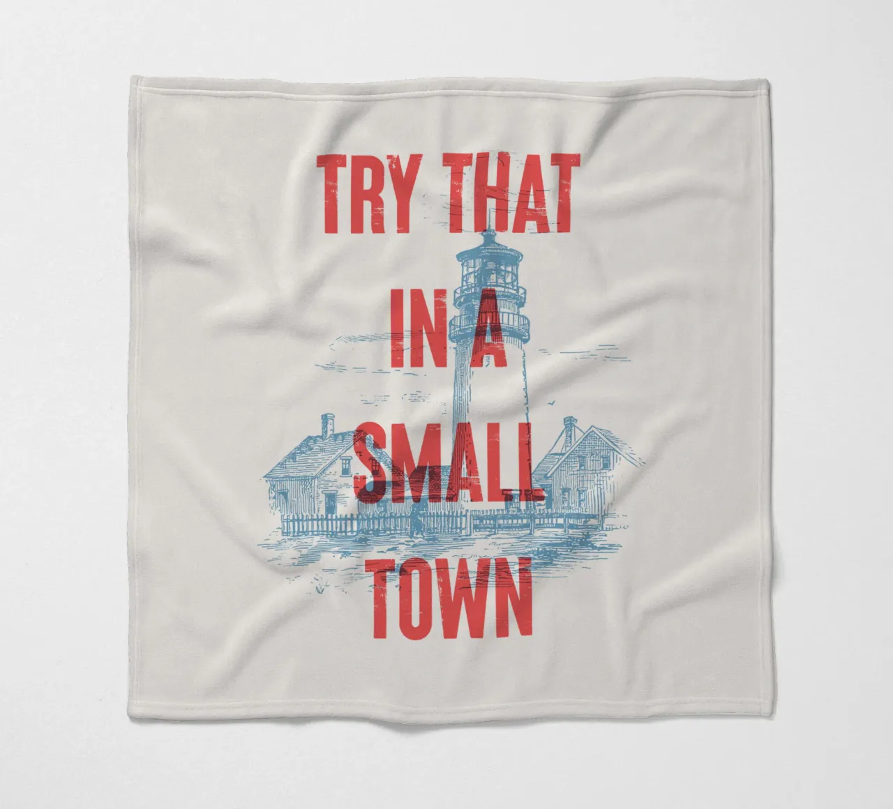 Provate a farlo in una piccola città coperta in pile da Vintagrafica